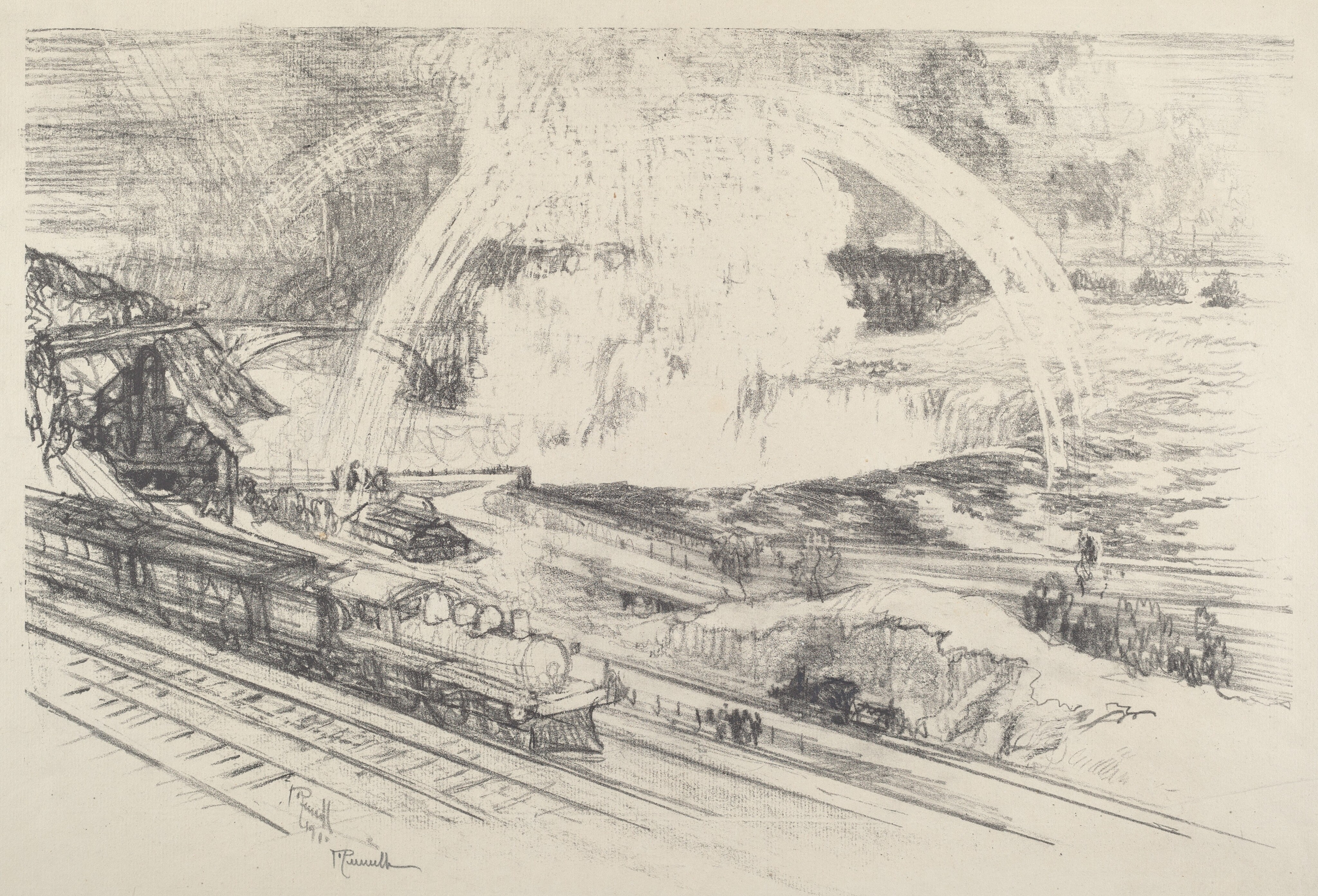 Falls Station, Joseph Pennell (1910)